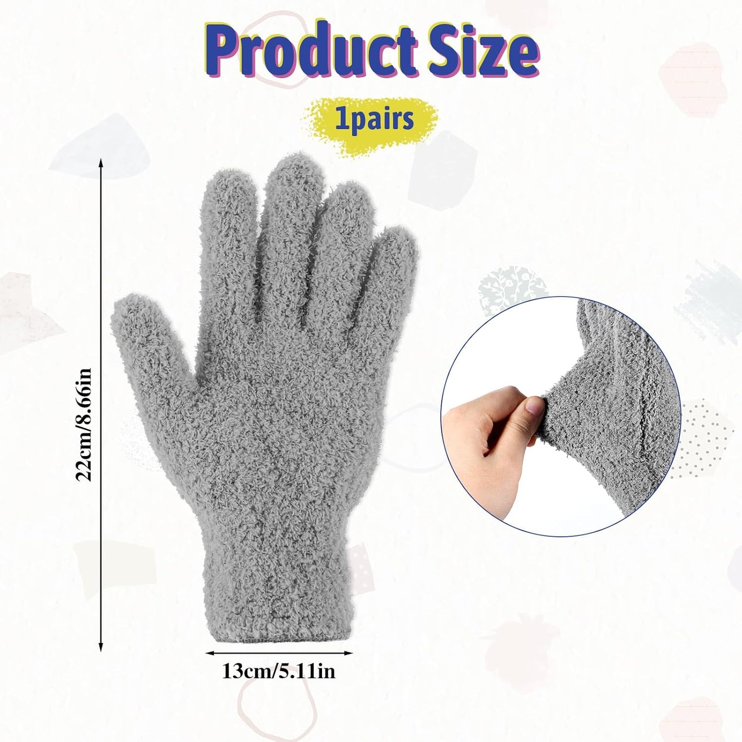 Guantes microfibra reutilizables para limpieza hogar cocina