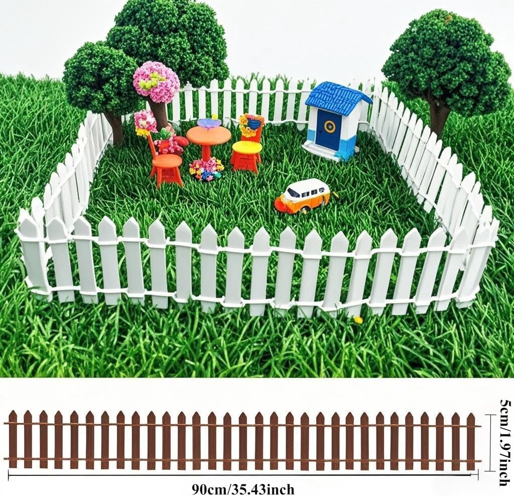 Valla jardín de hadas 35pulg madera decoración