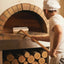 Cepillo horno pizza 37pulg madera con raspador acero