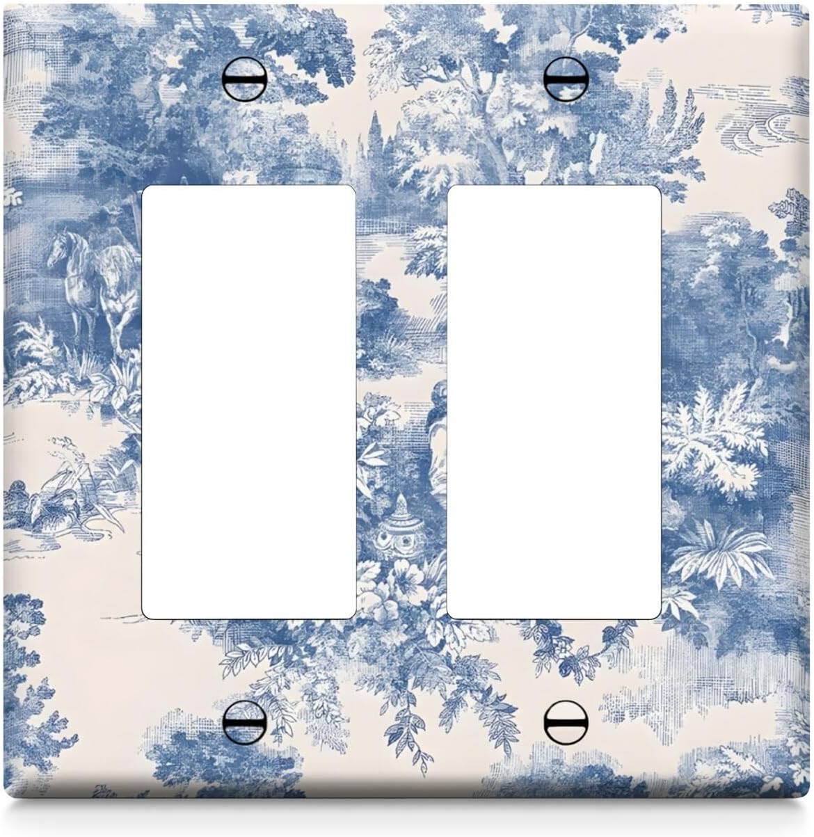 Cubierta interruptor flores silvestres retro doble basculante