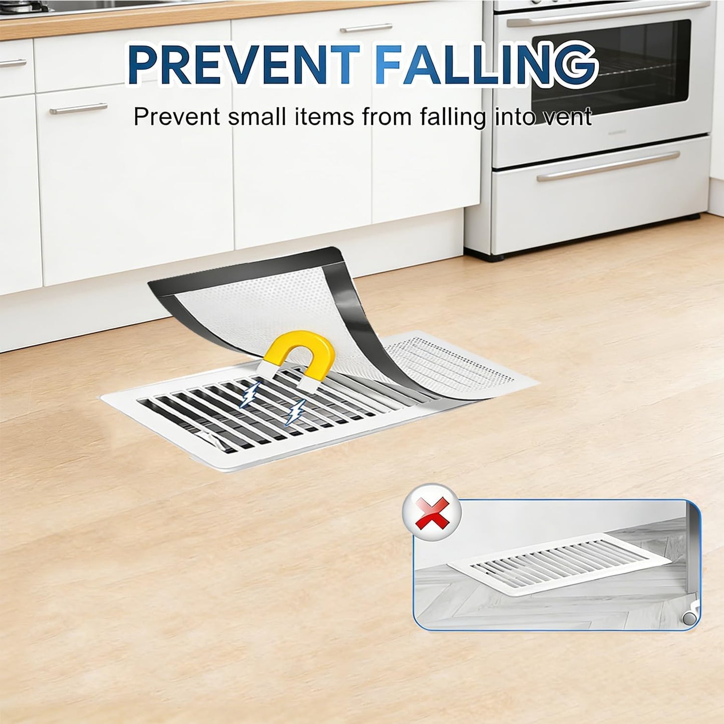 Cubiertas magnéticas ventilación piso 6 filtros malla