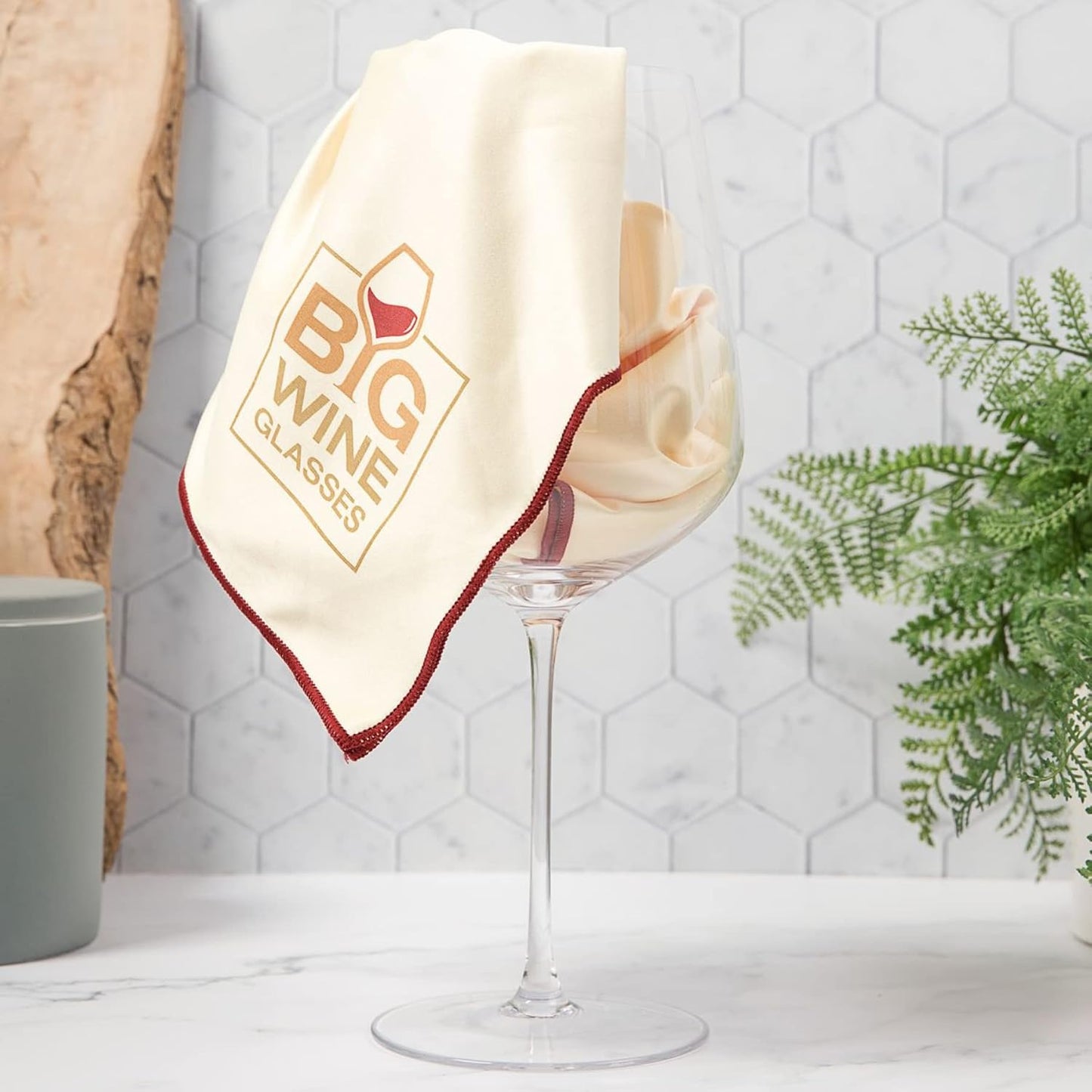 Paño microfibra para pulir copas de vino brillo sin rayas