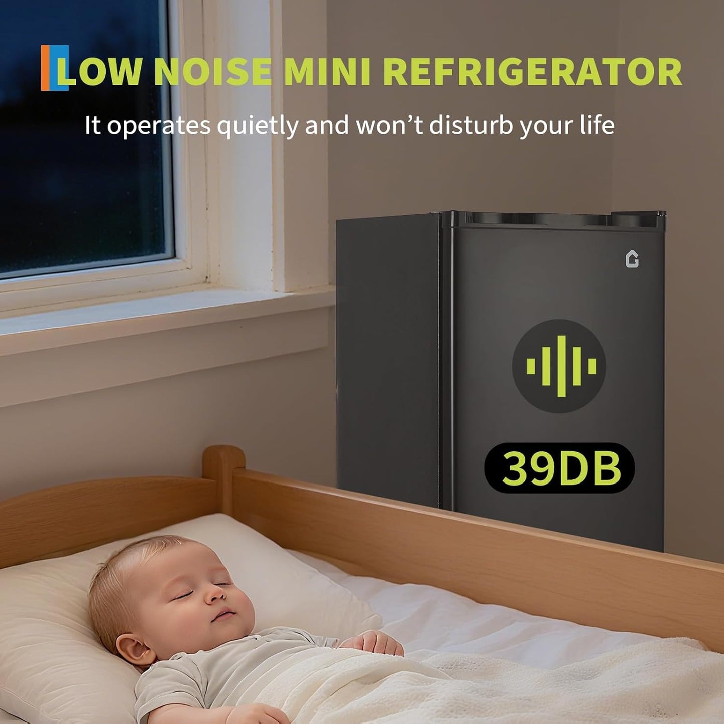 Refrigerador compacto 3.2 pies cúbicos con congelador puerta única