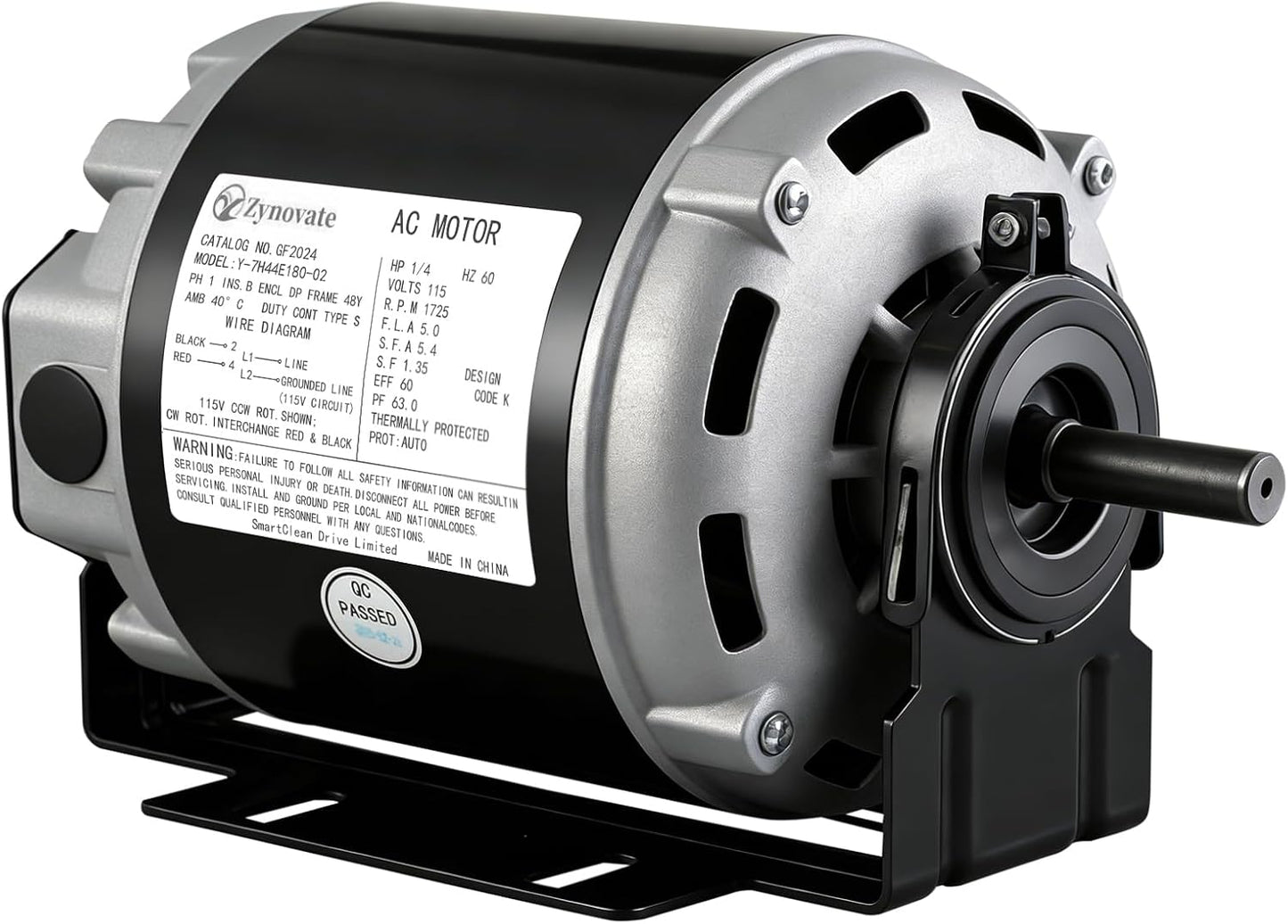 Motor ventilador GF2024 1/4 HP 115V correa comp