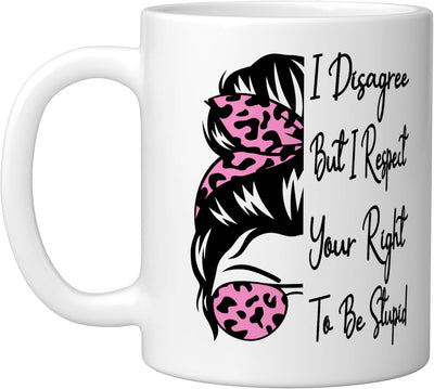 Taza cerámica para loner humorístico blanco