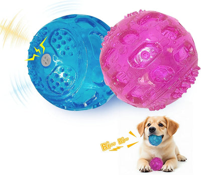 Pelotas chirriantes 3pulg para perros grandes resistentes flotantes