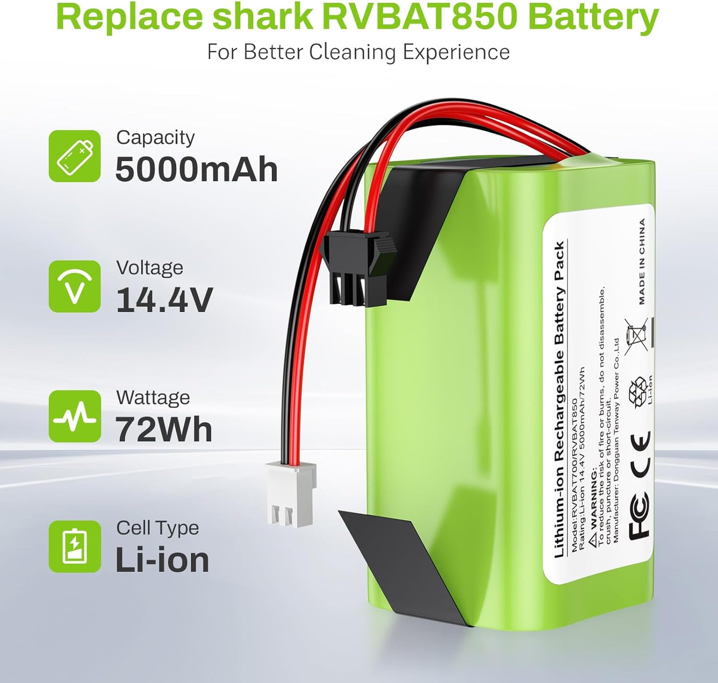 Batería vacío Shark 5000 mAh comp AV1010AE RV1000