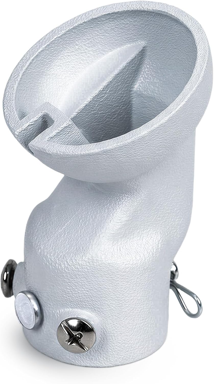 Adaptador techo inclinado 45° para ventilador blanco
