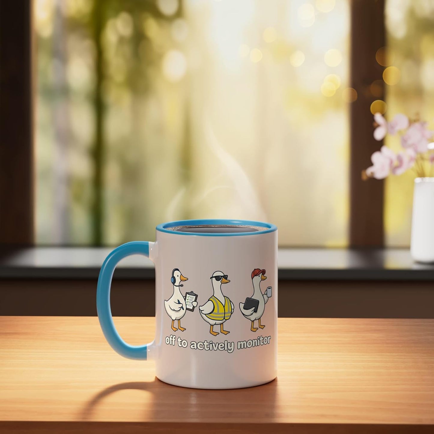 Taza Cerámica Profesor Día de Exámenes Azul/Blanco