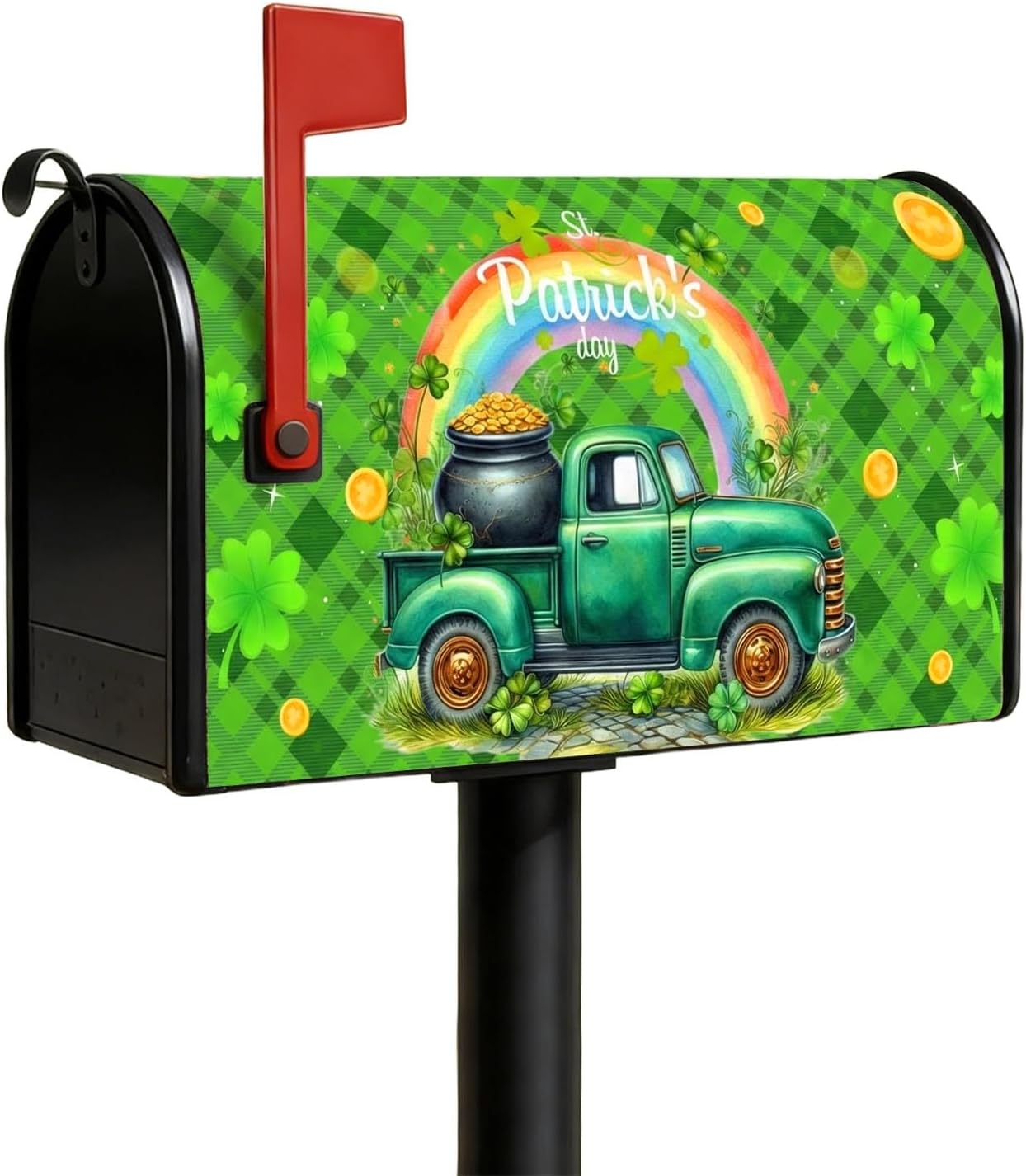 Fundas magnéticas San Patricio 18x21pulg tréboles verdes