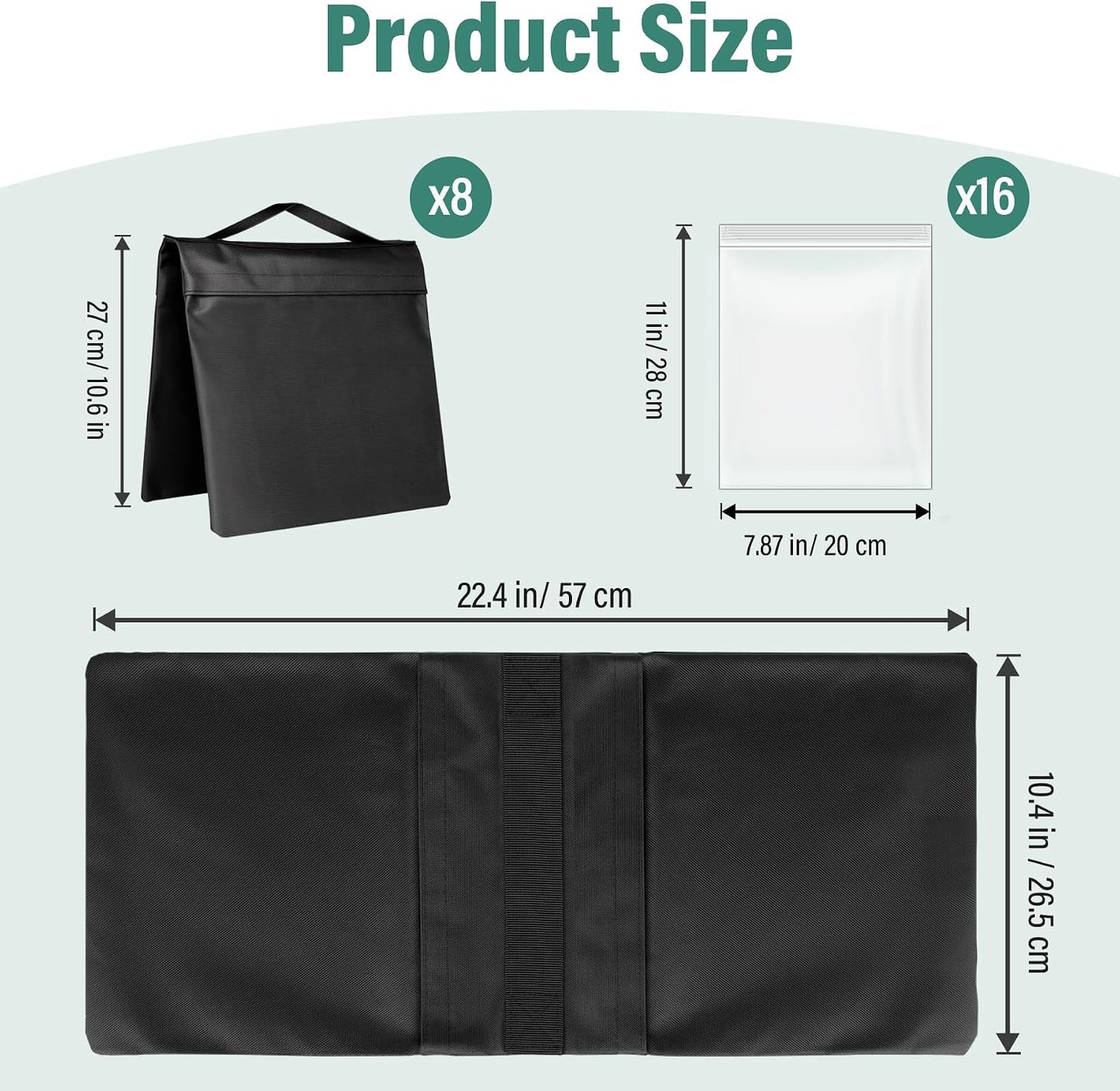 Bolsas soporte ligero alforjas resistentes toldo tienda