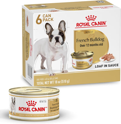 Alimento húmedo para bulldogs franceses adultos 12+ meses
