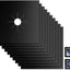 Fundas quemadores estufa 10.6x10.6pulg antiadherente negro