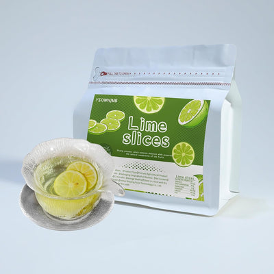 Rebanadas de lima deshidratada para cócteles y tartas, 100% natural, vegano