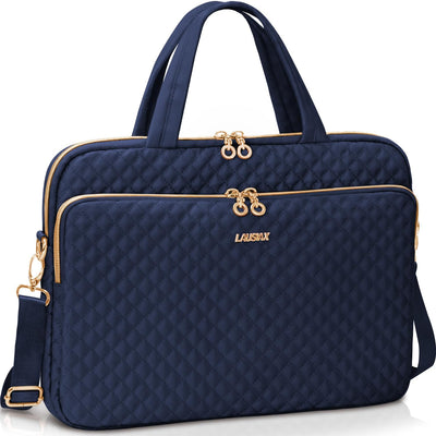 Funda laptop hombro impermeable comp 17-17.3pulg azul