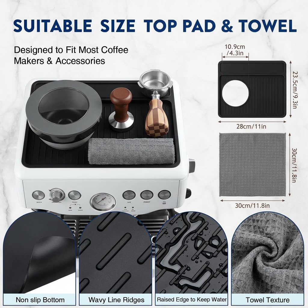 Set toallas café expreso comp Breville 870/880 silicona