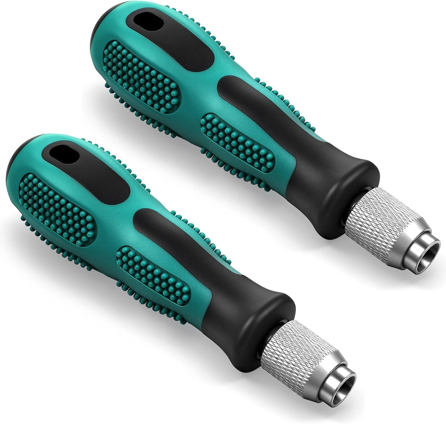 2 Pzas Mango Hex 1/4 Comp Antiderrap