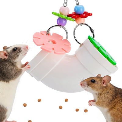 Juguetes enriquecimiento ratas alimentador lento colgante
