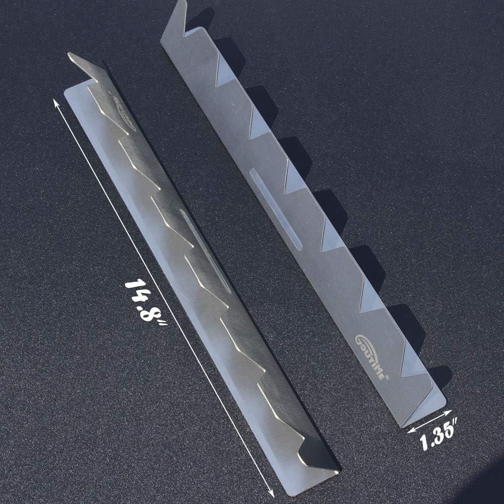 Estante acero inox soporte brochetas parrilla con bolsa