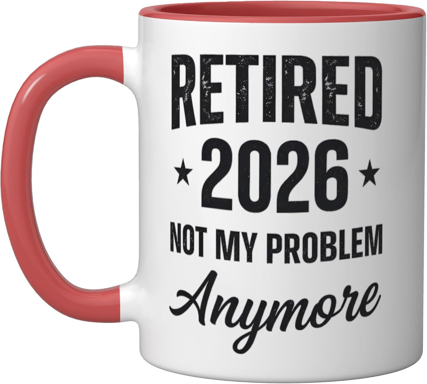 Taza cerámica roja/blanca Retired 2026