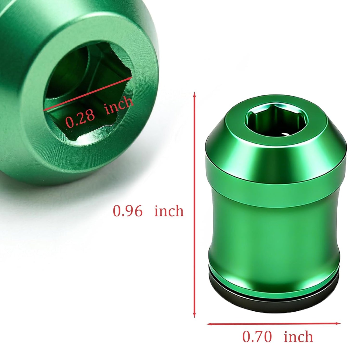 Soporte magnético anillo 1/4 pulg con cabeza extraíble