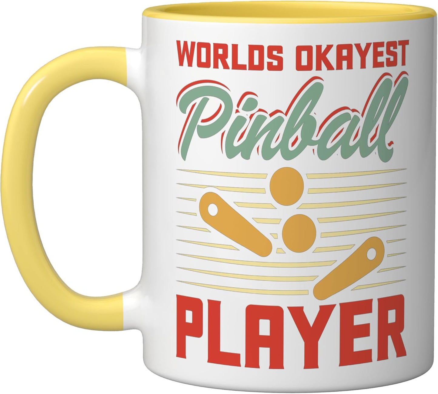 Taza Cerámica Fluidez Amarillo/Blanco