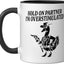 Taza Cerámica Tiro al Pavo Negro/Blanco