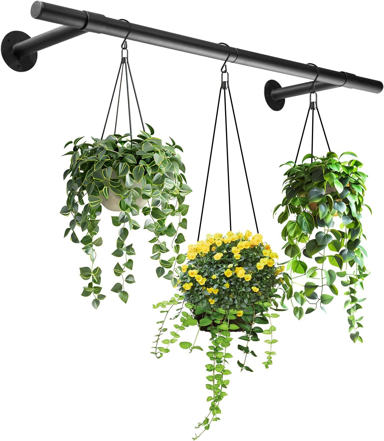 Colgador plantas interior barra soporte metal 47.5