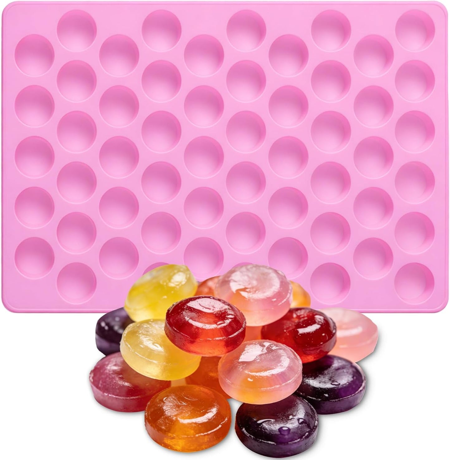 Moldes cilíndricos de silicona para dulces tamaño bocado