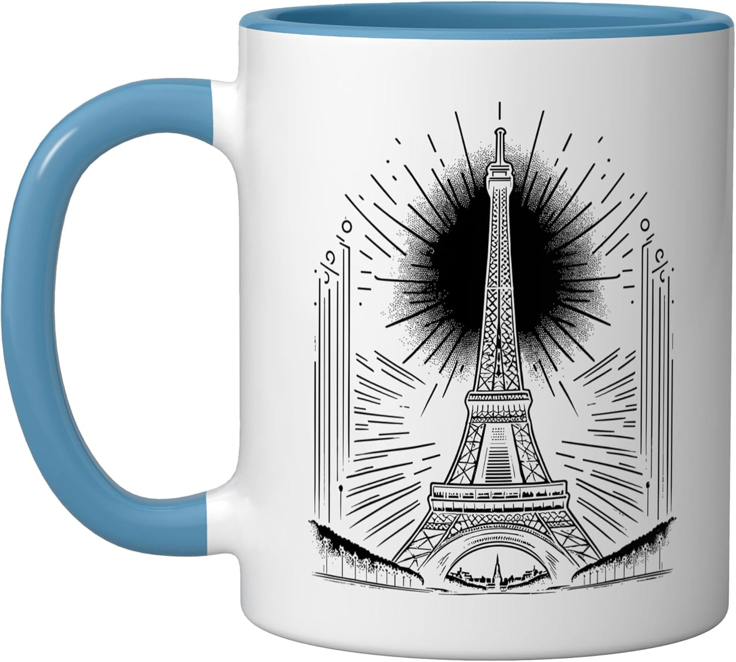 Taza Cerámica I Love Paris Azul/Blanco