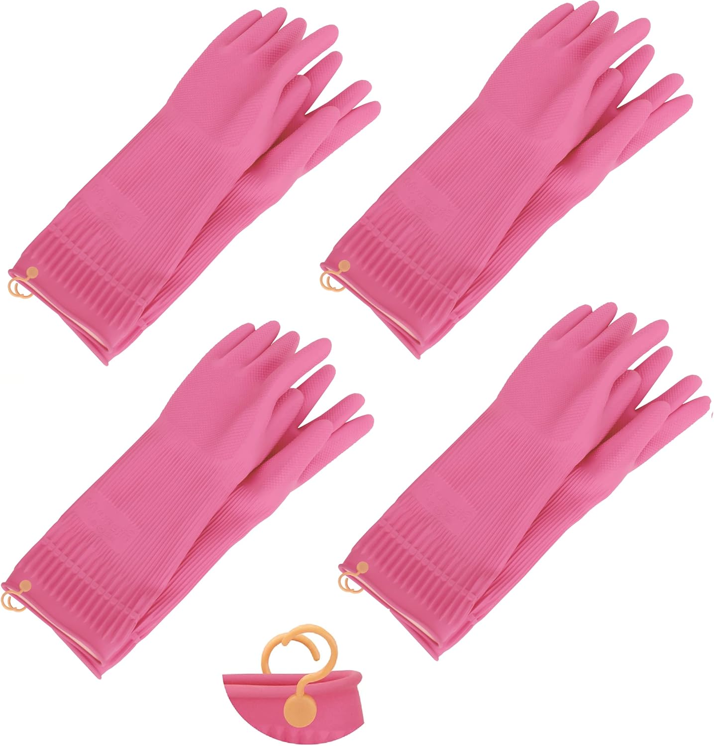 Guantes goma antideslizantes limpieza 4 pares