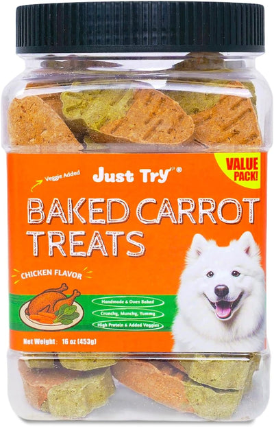Golosinas zanahoria pollo y brócoli para perros 10.58oz