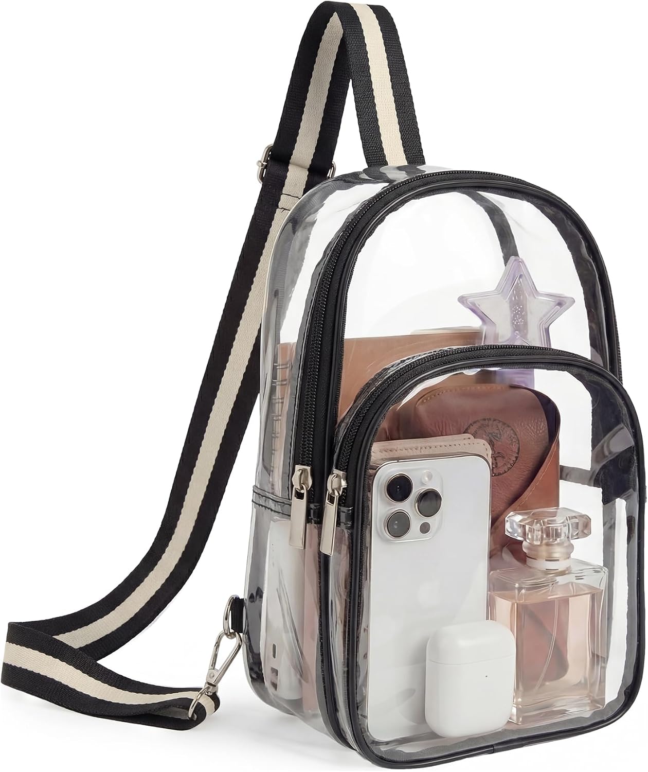 Bolsa transparente para eventos deportivos y conciertos