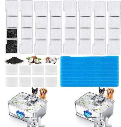 Filtros agua perros 15L set 8 FS80/FS81 5 etapas carbón PP