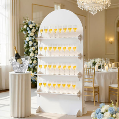 Soporte pared champán 4 niveles 6ft exhibición bodas fiestas