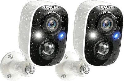 Cámaras seguridad inalámbricas 2K visión nocturna IP65