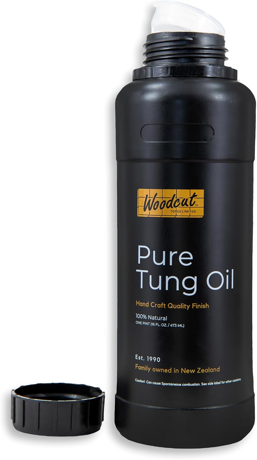 Aceite Tung puro para madera muebles y tablas 16oz