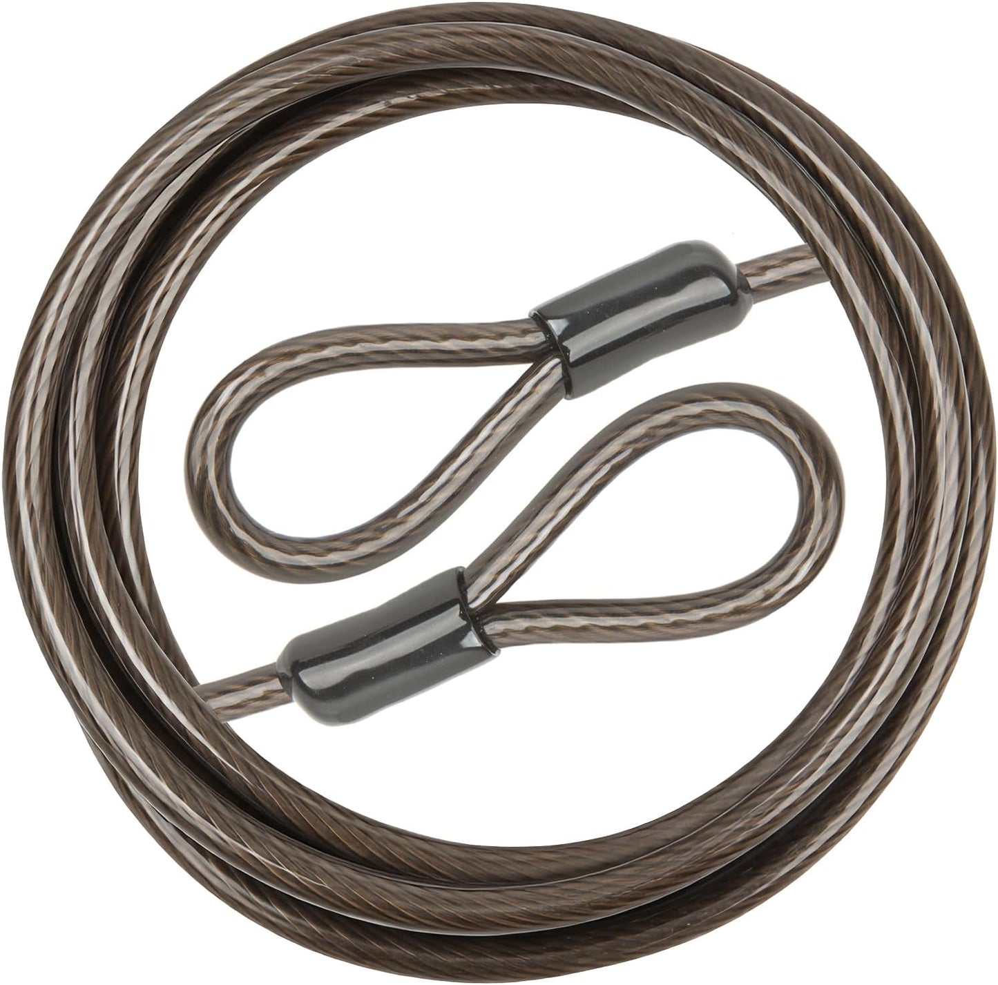 Cable seguridad acero flexible con bucles 4-30pies
