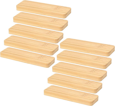 Portatarjetas de bambú para números de mesa, paquete de 10