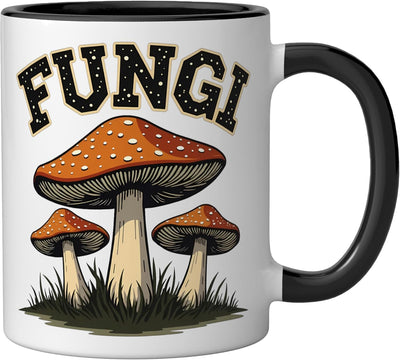 Taza cerámica para recolección de hongos morelos negro/blanco