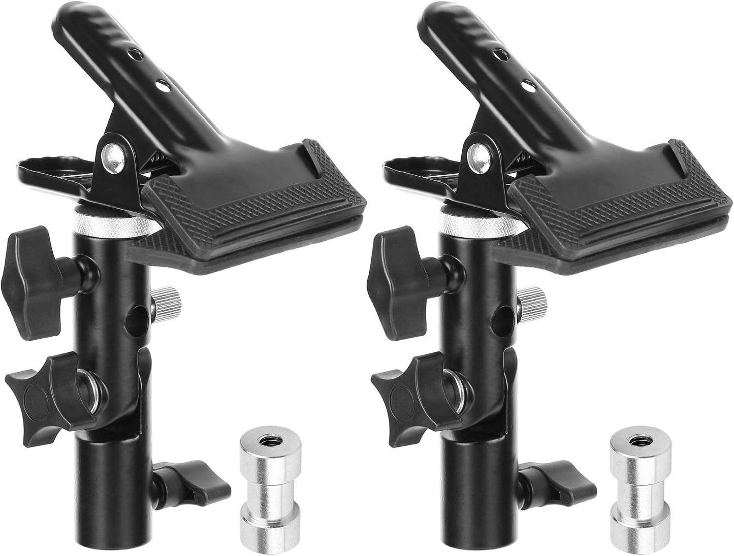 Soporte luz estudio 2 abrazaderas metal resistente