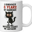 Taza cerámica para aniversario 8 años de matrimonio blanca
