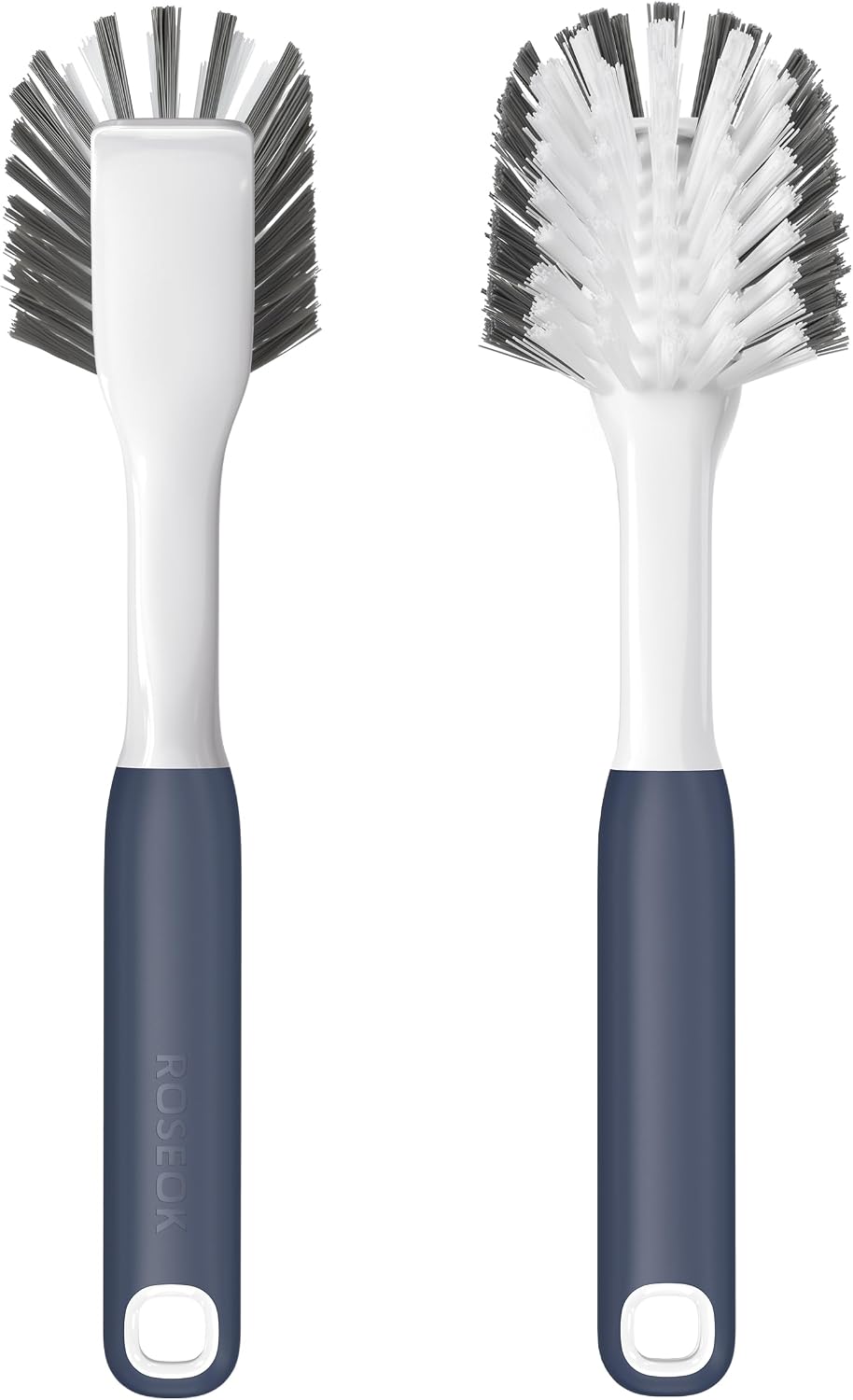 Cepillo platos con raspador antiadherente azul marino set 2