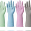 Guantes goma lavavajillas 4 pares reutilizables antideslizante