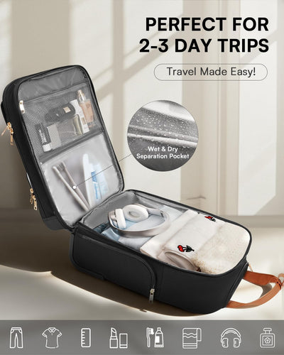 Bolsa rodante equipaje debajo asiento para laptop mujer viaje