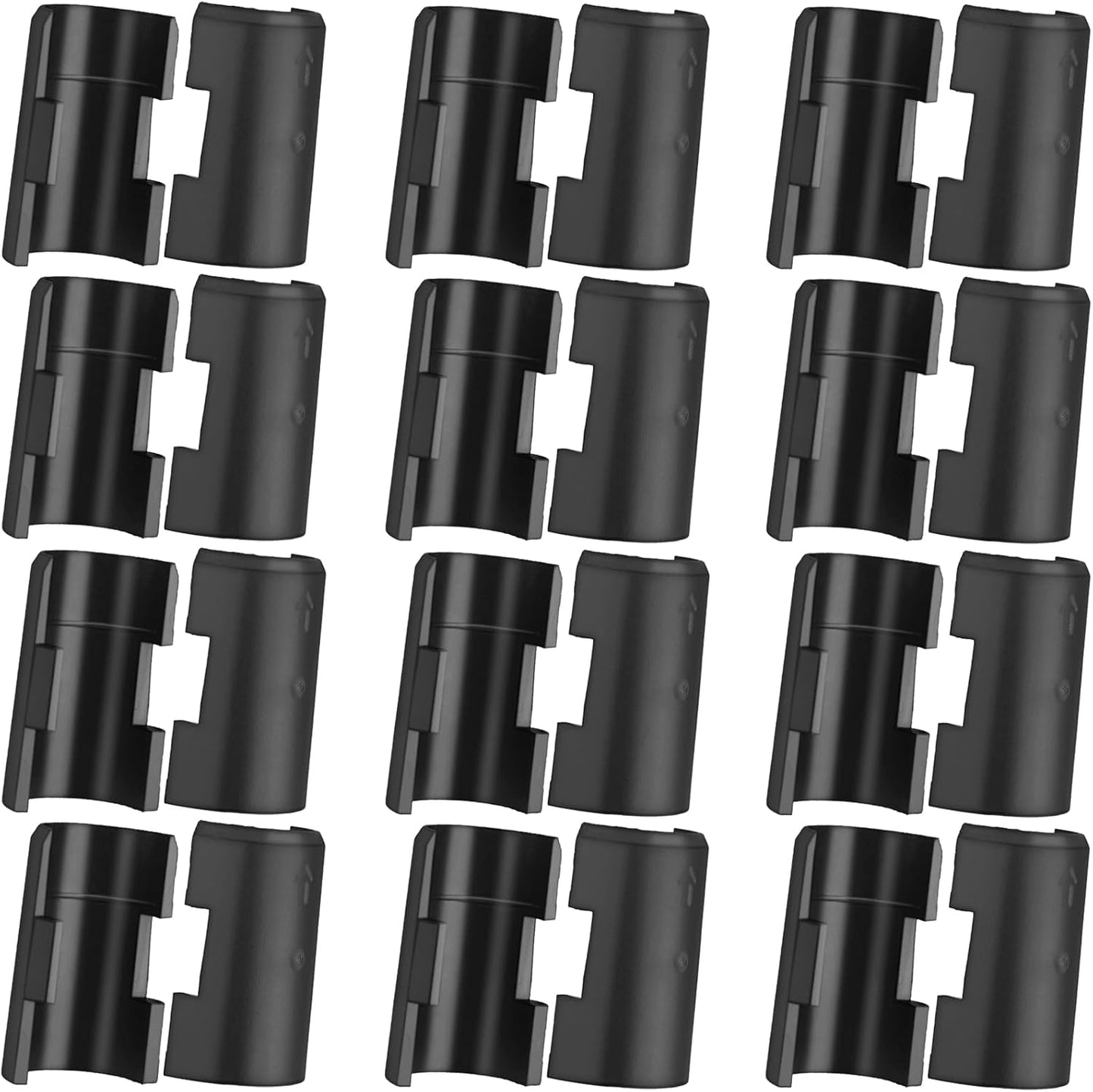 24 Pzas Clips Bloqueo Estanteria Alambre para Poste 3/4pulg