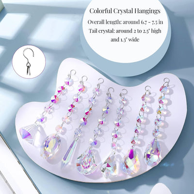 Atrapasoles 7 pzas con cristales para candelabro y árbol