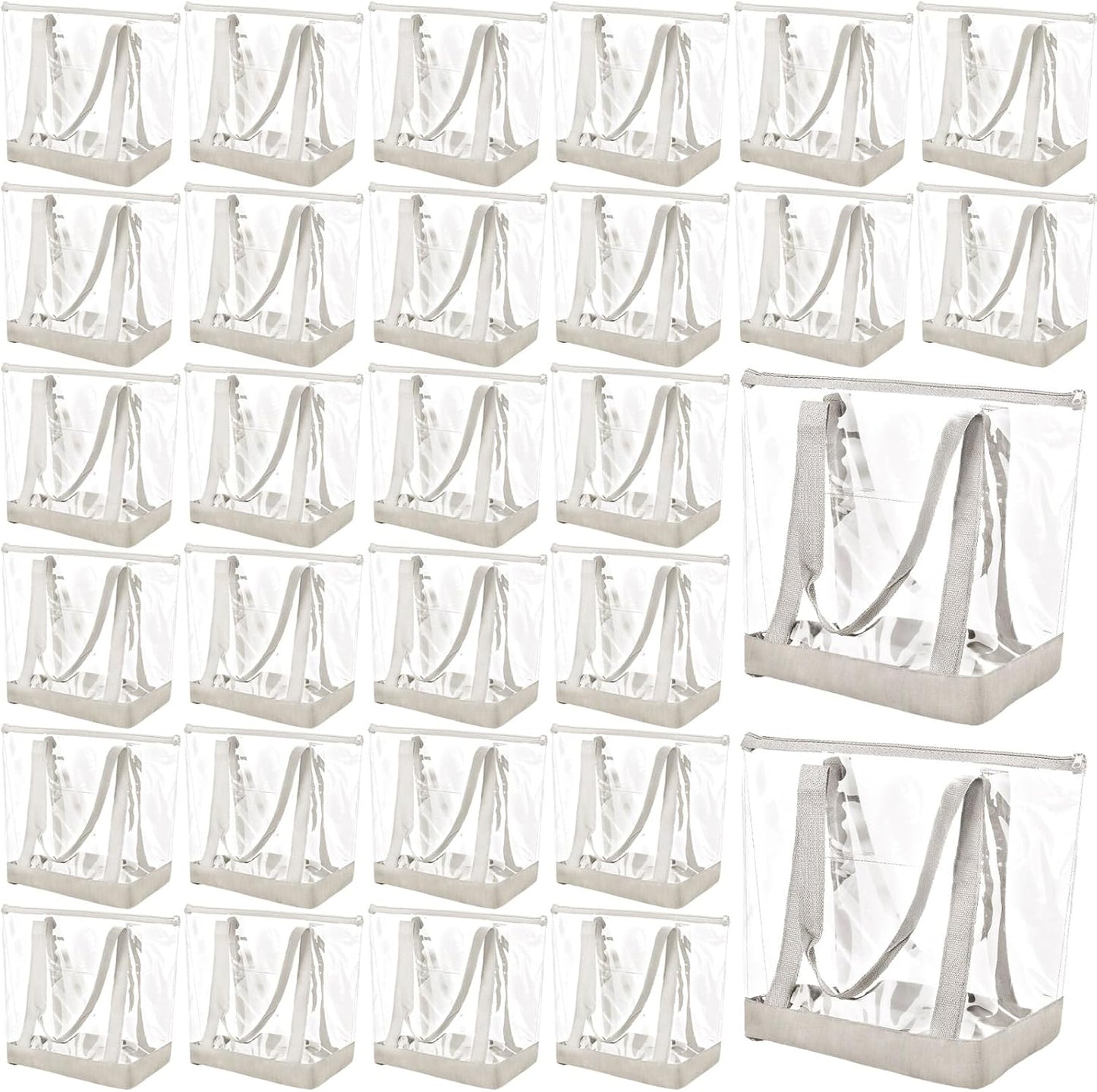 Bolsas transparentes PVC con cremallera para trabajo