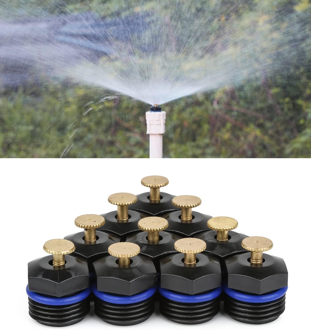 10 Boquillas Atomizadoras 1/2pulg Ajustables Riego