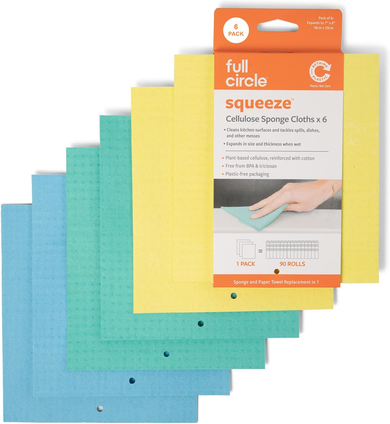 Paquete 6 paños cocina reutilizables microfibra absorbente